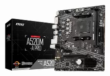 Tarjeta Madre Msi A520m-a Pro, Socket Am4, 2x Ddr4 4600mhz, 1x M.2, 1x Hdmi, Micro Atx